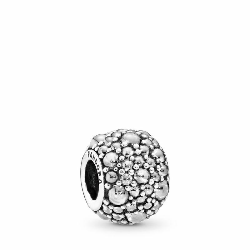 Pandora Shimmering Droplets Charm - Sterling Silver/Cubic Zirconia - Canada | XZ6314GD